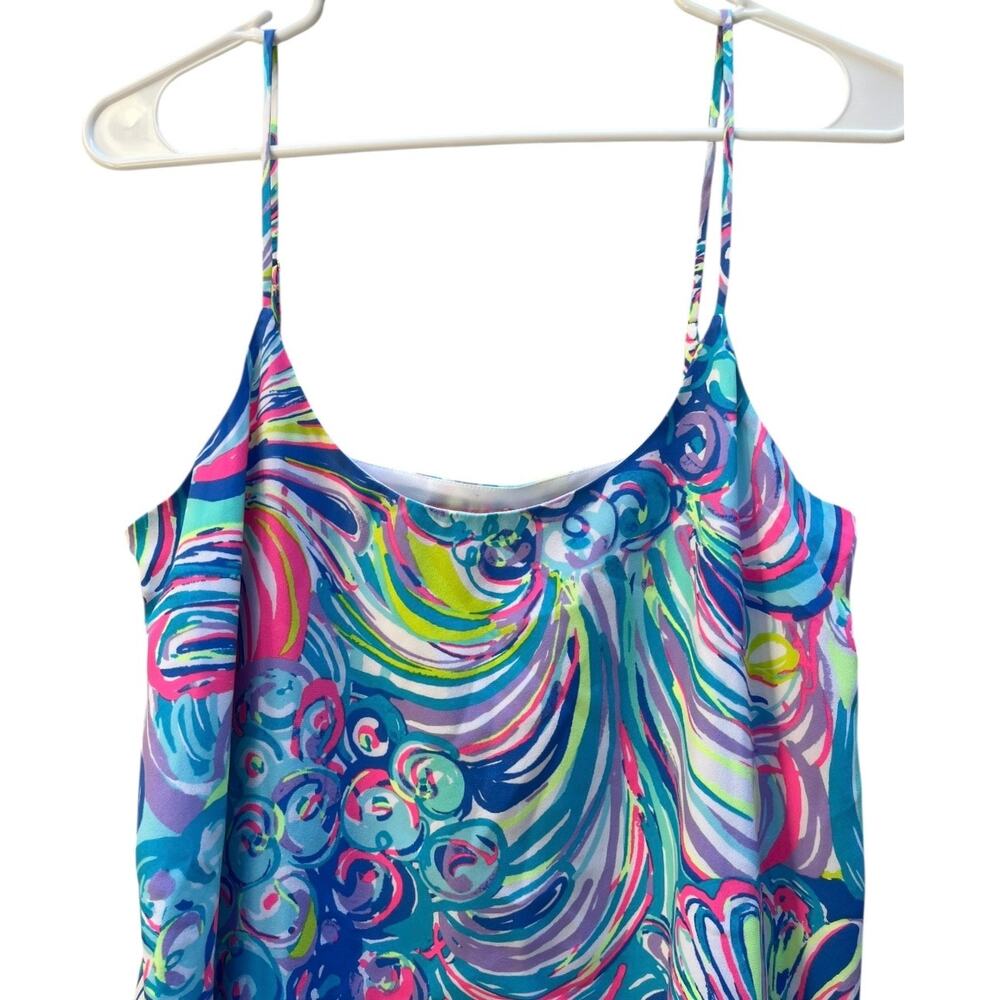 NEW Lilly Pulitzer Zanna Silk Dress Multi Gillty Pleasure Adjust Straps Women XS - Picture 2 of 9